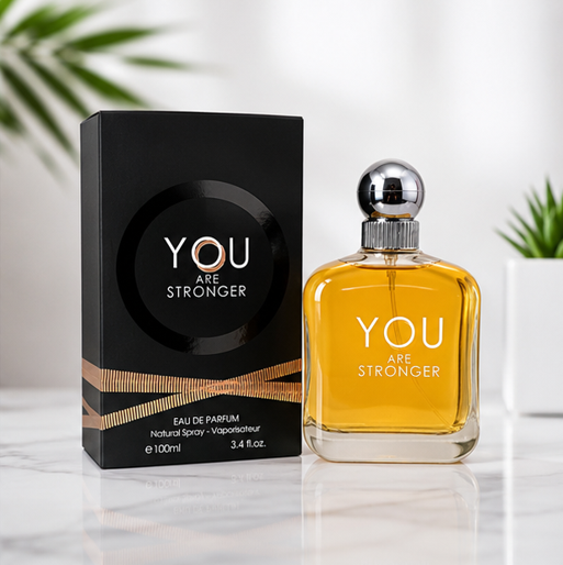 You Are Stronger Eau de Parfum for Men 3.4 Fl Oz (100ml) – Long Lasting Warm Woody Cologne for Men – Masculine Fragrance with Spicy, Amber &amp; Musk Notes – Everyday Signature Scent Gift for Men