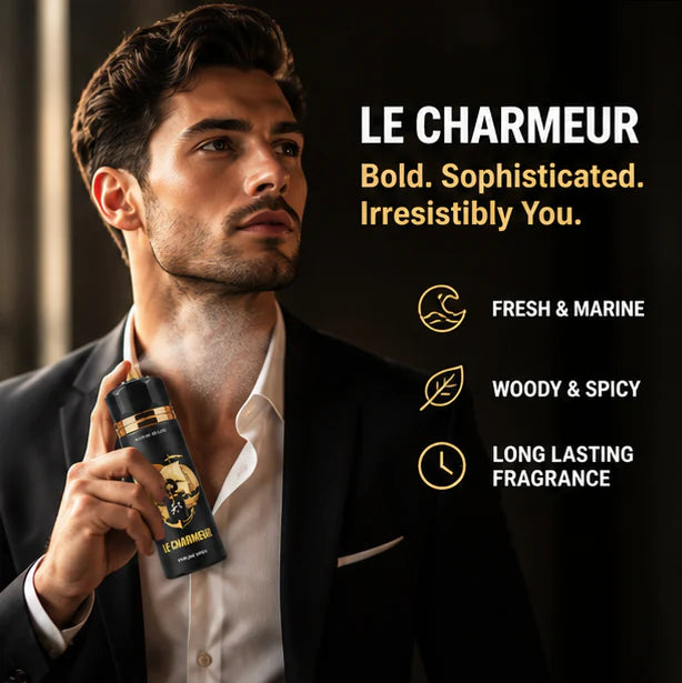 Men’s Perfume Body Spray 2 Pack – Long Lasting Fragrance Set – Fresh Masculine Scents