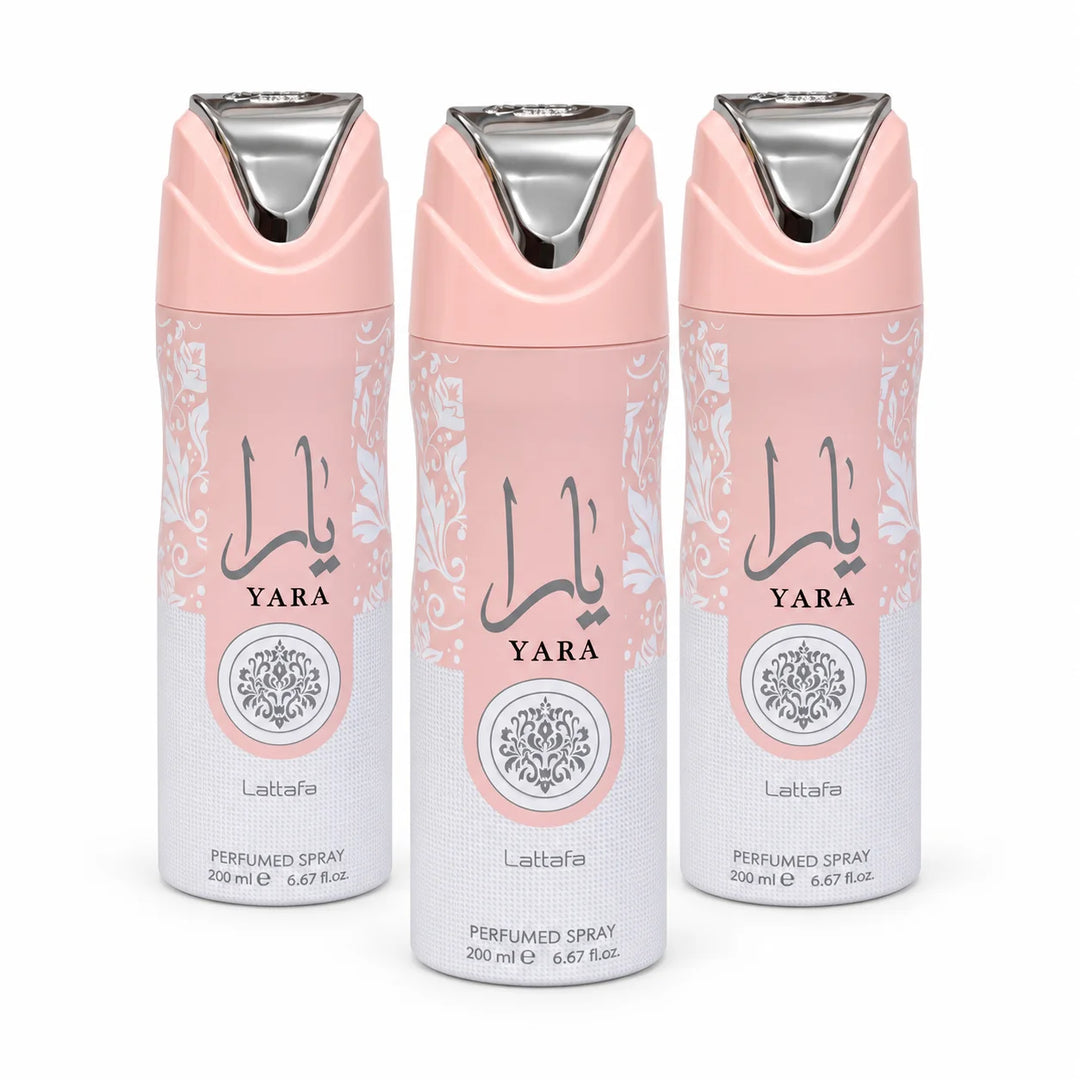Yara Perfumed Body Spray for Women - Sweet Fruity Floral Fragrance - Vanilla Musk Scent - 200ml / 6.67 fl oz