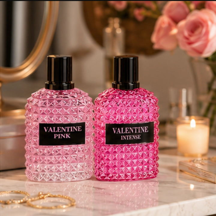 Valentine Pink &amp; Valentine Intense Eau de Parfum Gift Set for Women | 2-Pack Long Lasting Floral Sweet Perfume Collection | Premium Women&