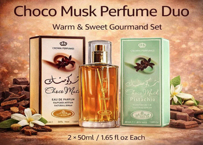 Choco Musk Marshmallow &amp; Pistachio 2 Pack Set | Sweet Gourmand EDP