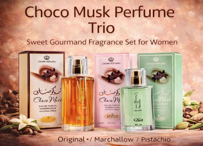 Choco Musk 3-Piece Set 50ml | Marshmallow, Pistachio, Classic EDP