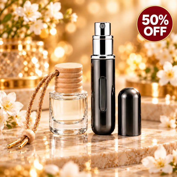 Refillable Perfume Atomizer & Hanging Car Diffuser
