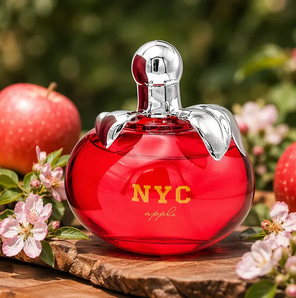 NYC Apple Eau de Parfum 100ml (3.4 oz) – Sweet Fruity Apple Perfume for Women – Long Lasting Fresh Floral Fragrance Spray – Everyday Playful Scent