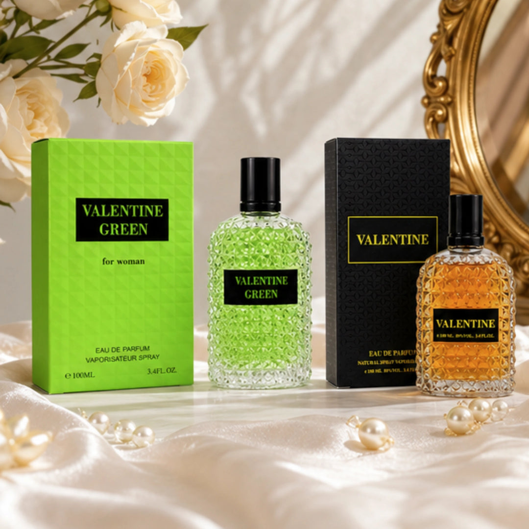 Valentine Green &amp; Valentine Eau de Parfum Gift Set for Women | 2-Pack Long Lasting Floral Fresh &amp; Warm Perfume Collection | Premium Women&