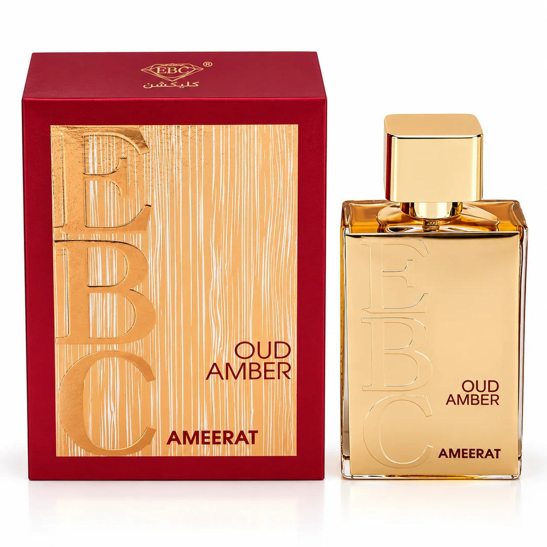 Ameerat Oud Amber Eau de Parfum – Warm Amber &amp; Oud Fragrance – Long Lasting Unisex Perfume Spray for Men and Women – 100ml / 3.4 Fl Oz