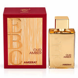 Ameerat Oud Amber Eau de Parfum – Warm Amber & Oud Fragrance – Long Lasting Unisex Perfume Spray for Men and Women – 100ml / 3.4 Fl Oz
