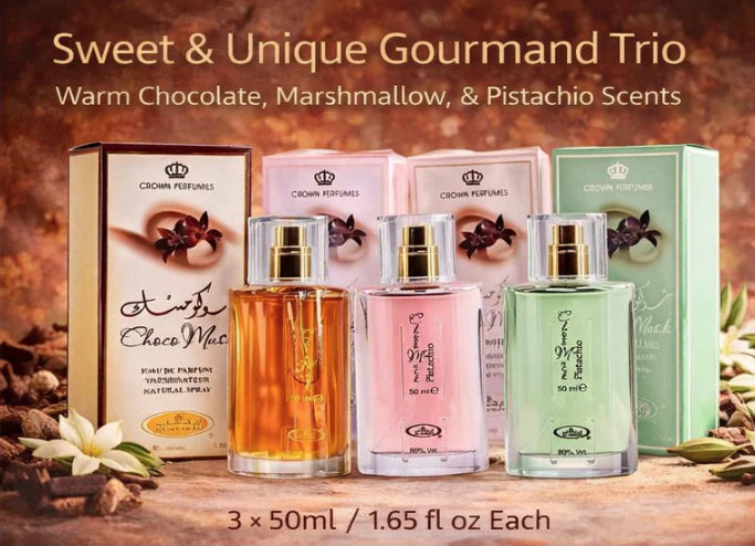 Choco Musk 3-Piece Set 50ml | Marshmallow, Pistachio, Classic EDP
