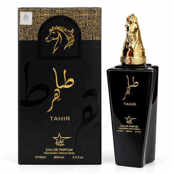 Tahir Eau de Parfum for Men 3.4 fl oz / 100ml – Oriental Woody Fragrance with Oud, Amber & Sandalwood
