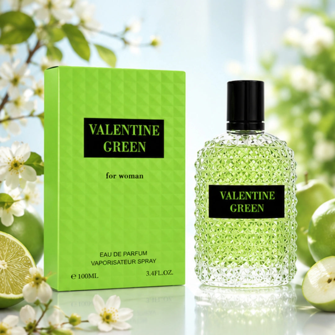 Valentine Green &amp; Valentine Intense Perfume Set for Women | 2-Piece Eau De Parfum Gift Set | Long Lasting Floral &amp; Fruity Fragrance | Luxury Women&