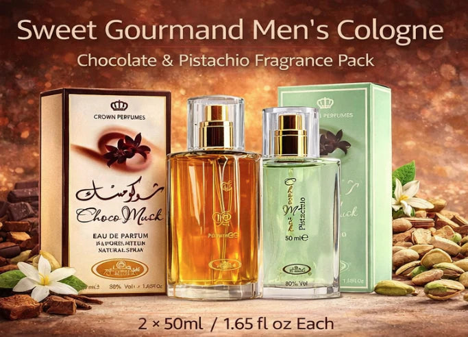 Choco Musk Marshmallow &amp; Pistachio 2 Pack Set | Sweet Gourmand EDP