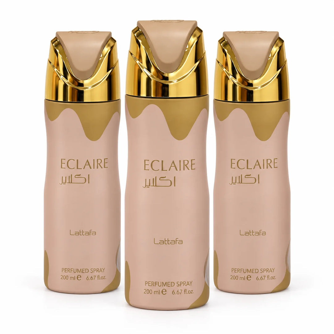 Eclaire Perfumed Body Spray for Women 200ml - Sweet Vanilla Caramel Fragrance Mist - Gourmand Body Spray with Milk, Honey &amp; Praline Notes