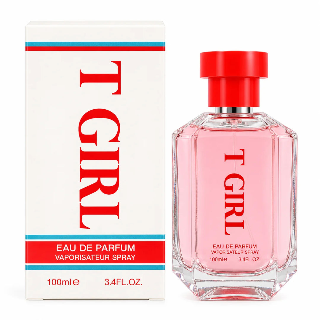 T Girl Eau de Parfum for Women 100ml - Pink Floral Perfume Spray, Elegant Women&