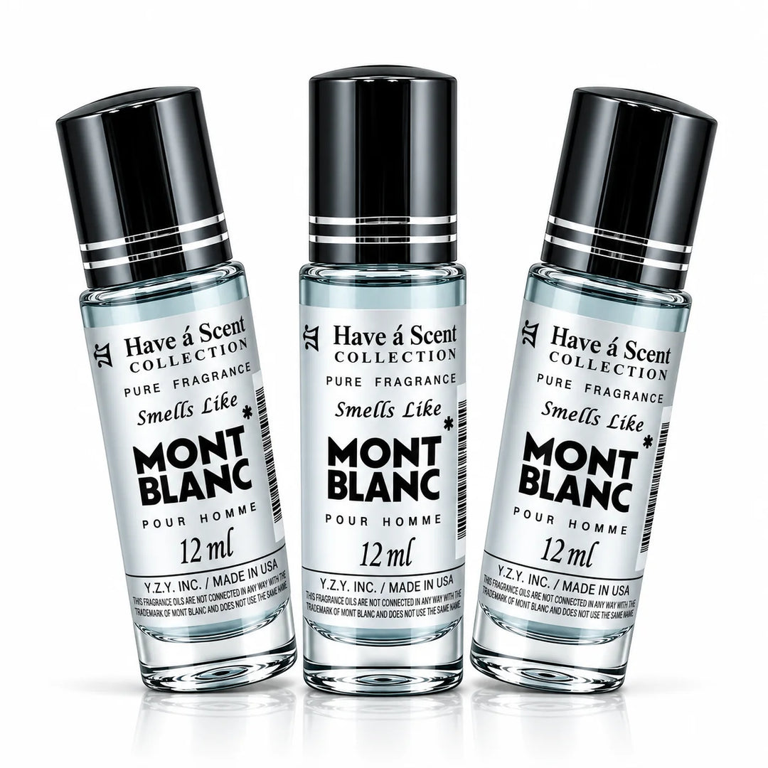 Smell Like Mont Blanc Concentrated Perfume Oil Pack of 3 - 12ml Roll-On