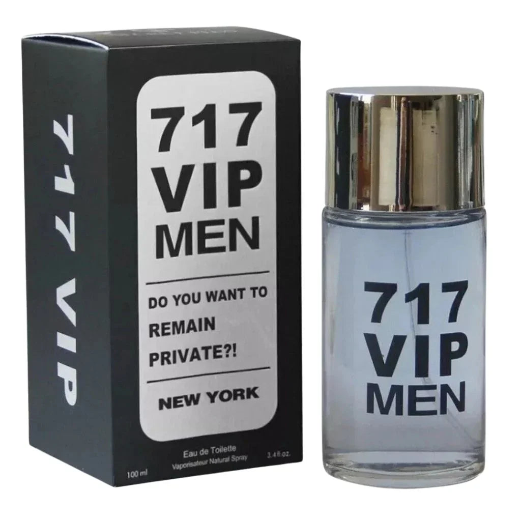 717 VIP Men perfume bottle and box, luxury fragrance for men, 100ml Eau de Toilette