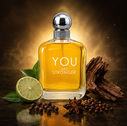 You Are Stronger Eau de Parfum for Men 3.4 Fl Oz (100ml) – Long Lasting Warm Woody Cologne for Men – Masculine Fragrance with Spicy, Amber &amp; Musk Notes – Everyday Signature Scent Gift for Men