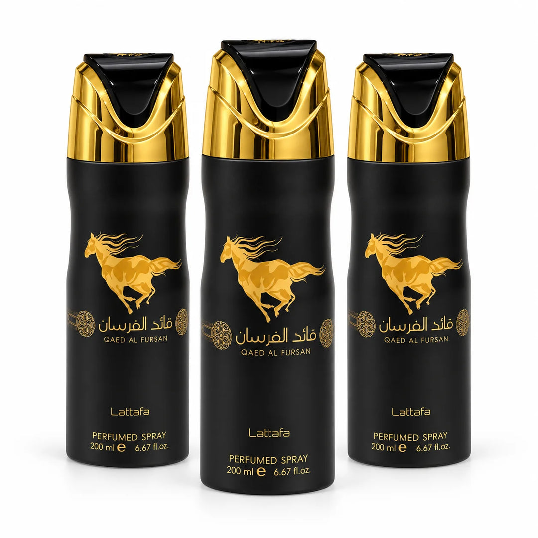 Qaed Al Fursan Perfumed Spray 200ml - Unisex Arabic Perfume - Fruity Woody Oud Fragrance - Pineapple Amber Scent