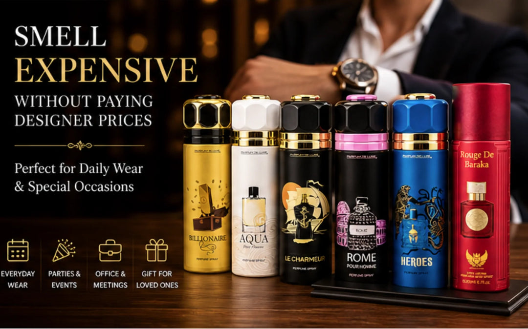 Men’s Perfume Body Spray 6 Pack – Long Lasting Fragrance Set – Fresh Masculine Scents