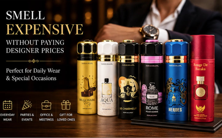Men’s Perfume Body Spray 6 Pack – Long Lasting Fragrance Set – Fresh Masculine Scents