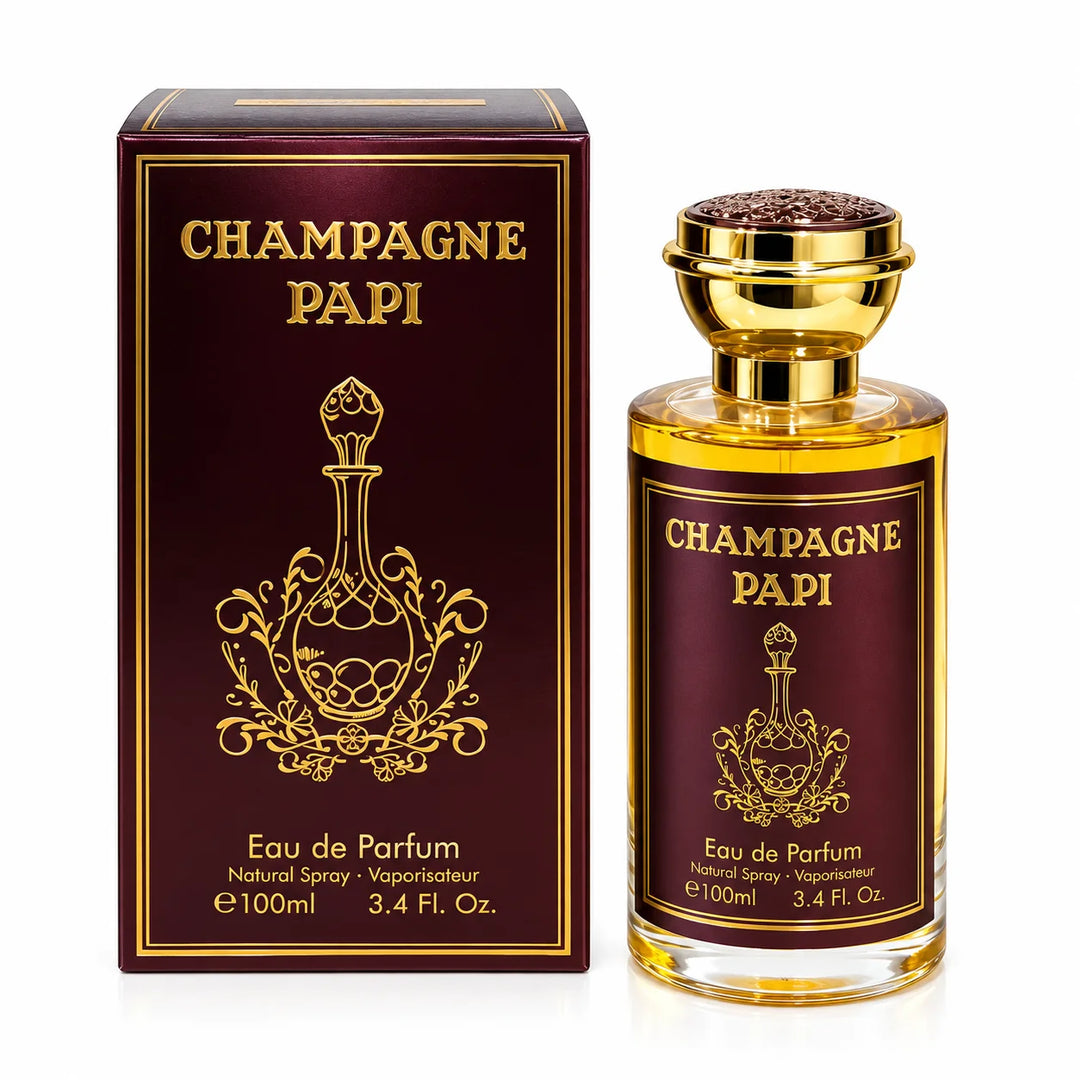 Champagne Papi Eau de Parfum 3.4 Fl Oz / 100ml – Men’s Cologne Spray, Masculine Fragrance for Men, Everyday &amp; Evening Wear