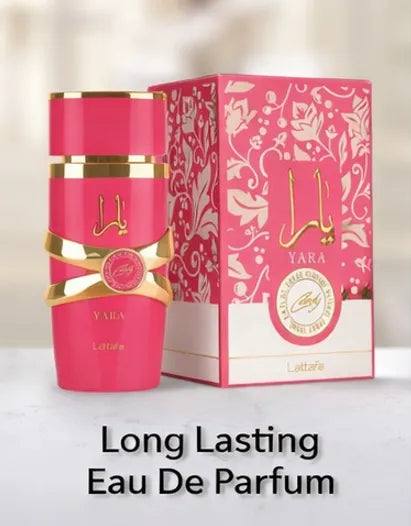 Yara Candy Eau de Parfum by Lattafa for Women – 3.4 oz / 100 ml Sweet Fruity Candy Perfume – Long Lasting Vanilla Gourmand Fragrance – Luxury Arabian Perfume for Women