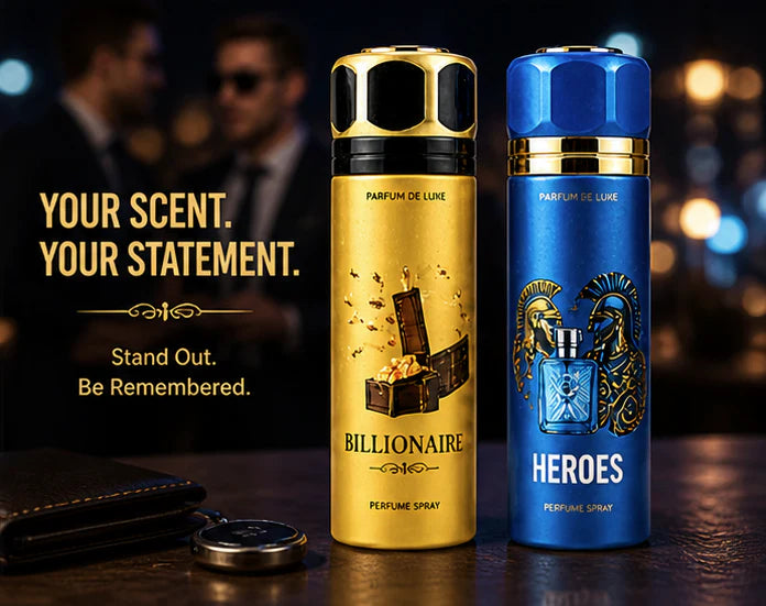 Men’s Perfume Body Spray 2 Pack – Long Lasting Fragrance Set – Fresh Masculine Scents