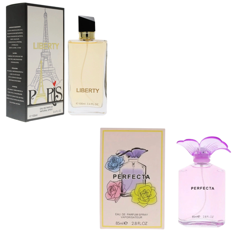 Royal Fragrance Women’s Cologne 2 Pack Set – Liberty + Perfecta – Fresh Elegant Feminine Scent – Gift Set