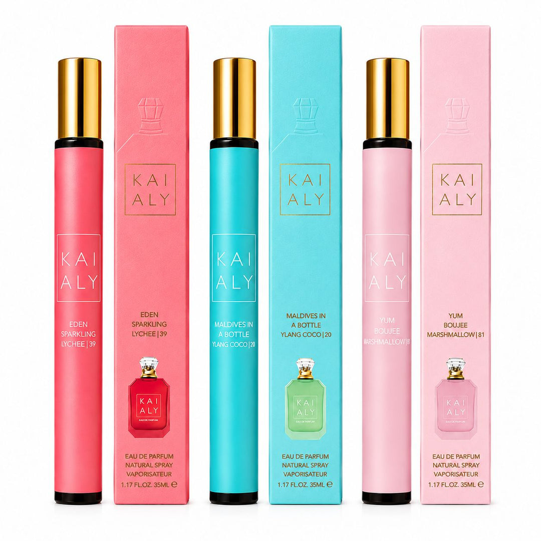 Fruity &amp; Playful Collection (3-Pack) – Eden Sparkling Lychee 39, Maldives Ylang Coco 20 &amp; Yum Boujee Marshmallow 81