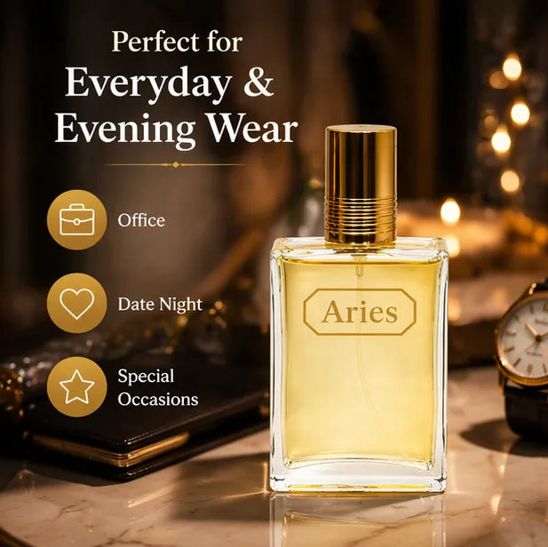 Aries Eau de Parfum for Men 120ml (4.1 oz) – Warm Spicy Woody Fragrance – Long Lasting Bold Masculine Cologne Spray – Everyday &amp; Evening Signature Scent for Men