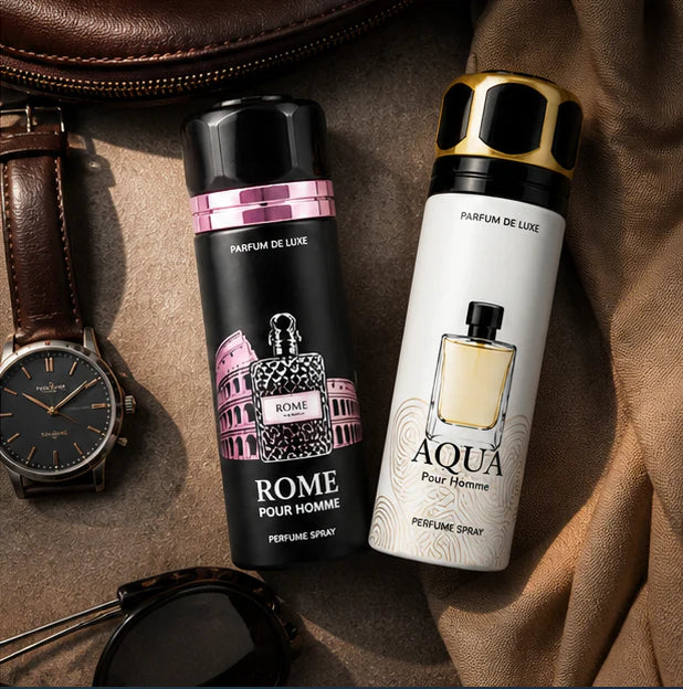 Men’s Perfume Body Spray 2 Pack – Long Lasting Fragrance Set – Fresh Masculine Scents