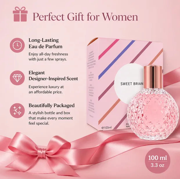 Sweet Briana Eau de Parfum for Women 100ml (3.4 oz) – Sweet Fruity Floral Perfume – Long Lasting Feminine Fragrance Spray – Elegant Everyday &amp; Romantic Signature Scent