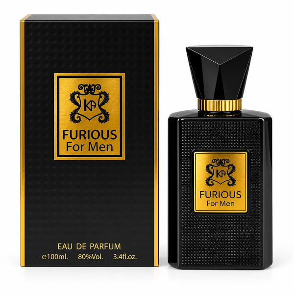 Furious Eau de Parfum for Men 100ml - Men's Perfume - Long Lasting Fragrance - Cologne Spray