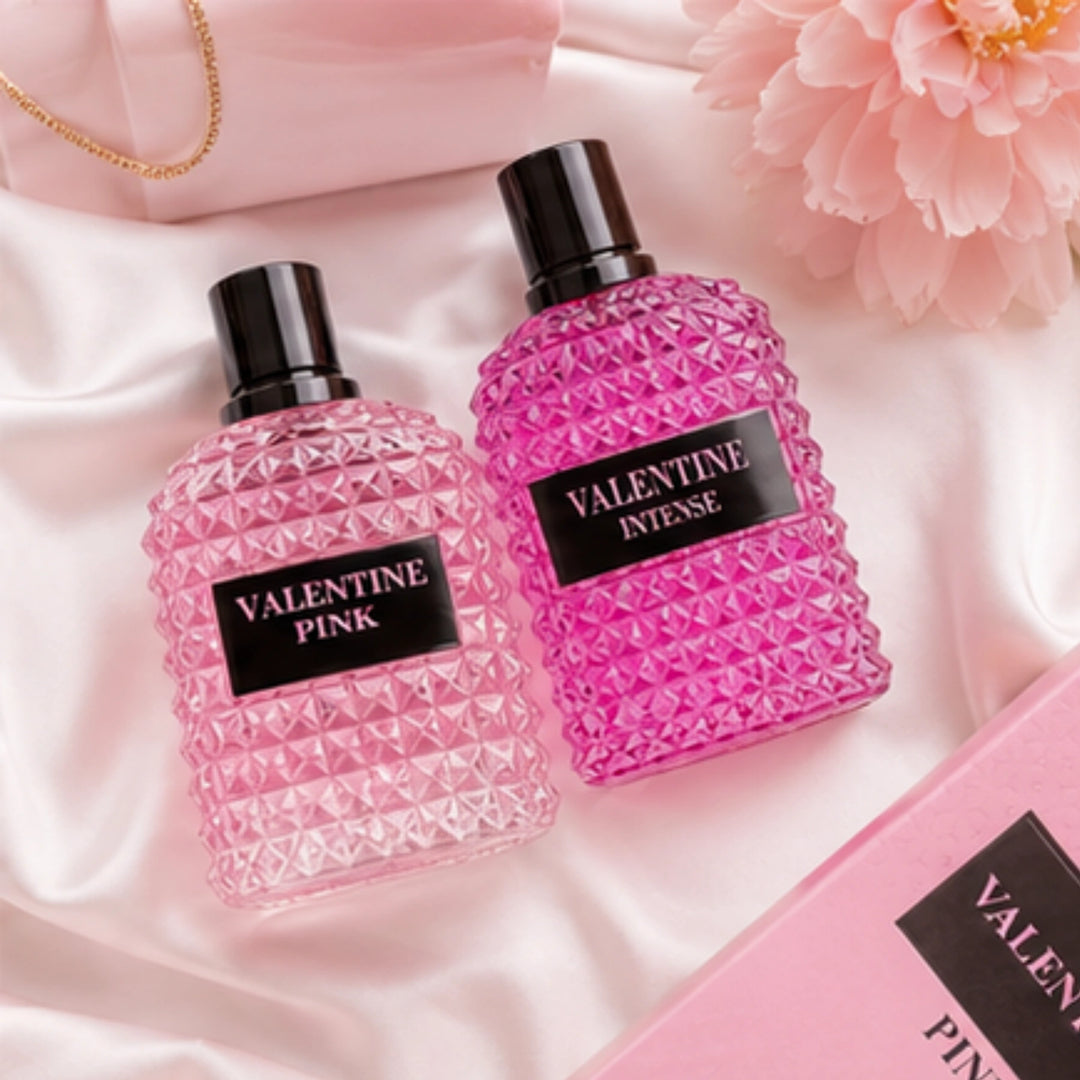 Valentine Pink &amp; Valentine Intense Eau de Parfum Gift Set for Women | 2-Pack Long Lasting Floral Sweet Perfume Collection | Premium Women&