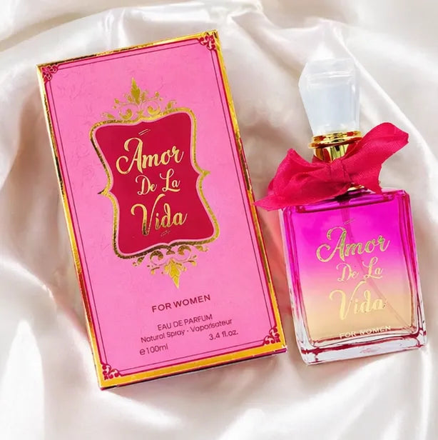 Amor De La Vida Eau de Parfum for Women 100ml (3.4 oz) – Sweet Fruity Floral Perfume – Long Lasting Romantic Feminine Fragrance Spray – Elegant Everyday &amp; Date Night Scent