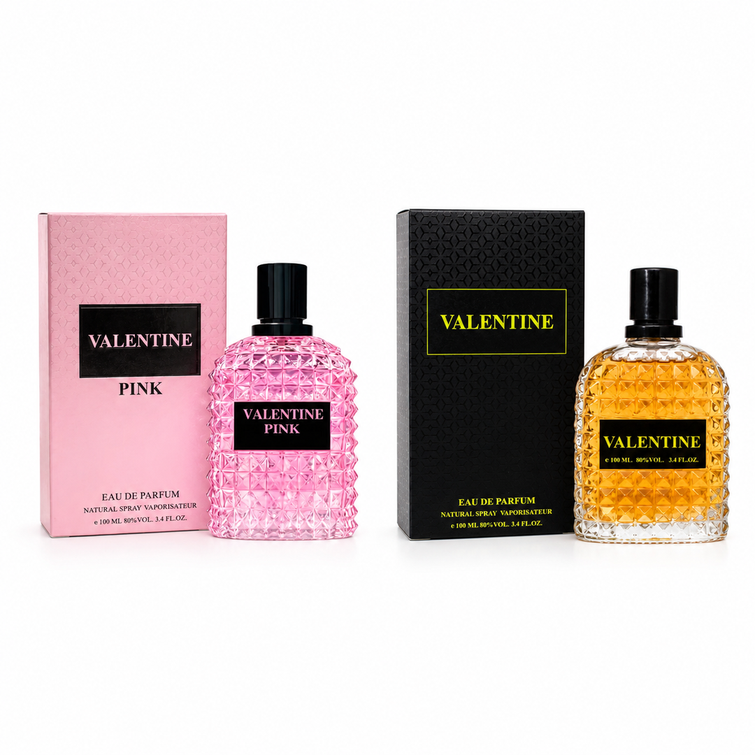 Valentine Pink &amp; Valentine Eau de Parfum Gift Set for Women | 2-Pack Long Lasting Floral Sweet Perfume Collection | Premium Women&
