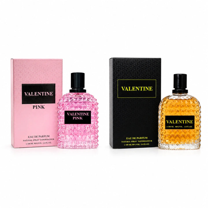 Valentine Pink &amp; Valentine Eau de Parfum Gift Set for Women | 2-Pack Long Lasting Floral Sweet Perfume Collection | Premium Women&