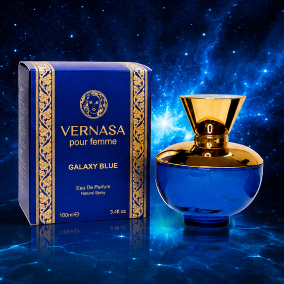 Vernasa Galaxy Blue &amp; Vernasa Galaxy Turquoise Perfume Gift Set for Women – 2 Pack Eau de Parfum Fragrance Collection, Long Lasting Floral Fruity Amber Perfumes, Luxury Scent Gift Set, 100ml Each