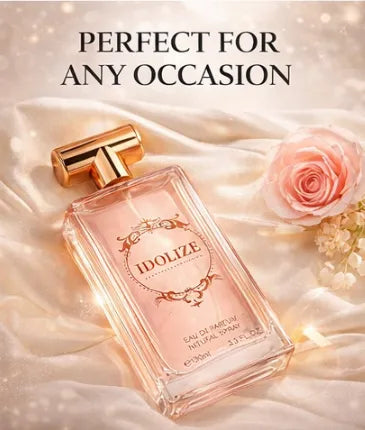 Idolize Eau de Parfum for Women – 3.3 oz / 100 ml Long Lasting Floral Sweet Perfume – Elegant Feminine Fragrance Spray – Luxury Everyday Perfume Gift for Women