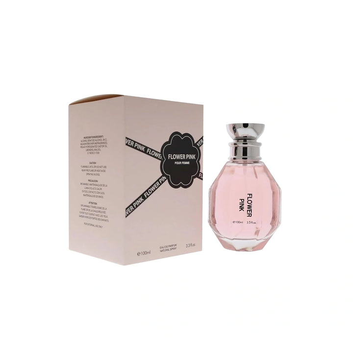 Flower Pink Perfume for Women 3.3 oz (100 ml) Eau de Parfum Spray – Sweet Floral Women&