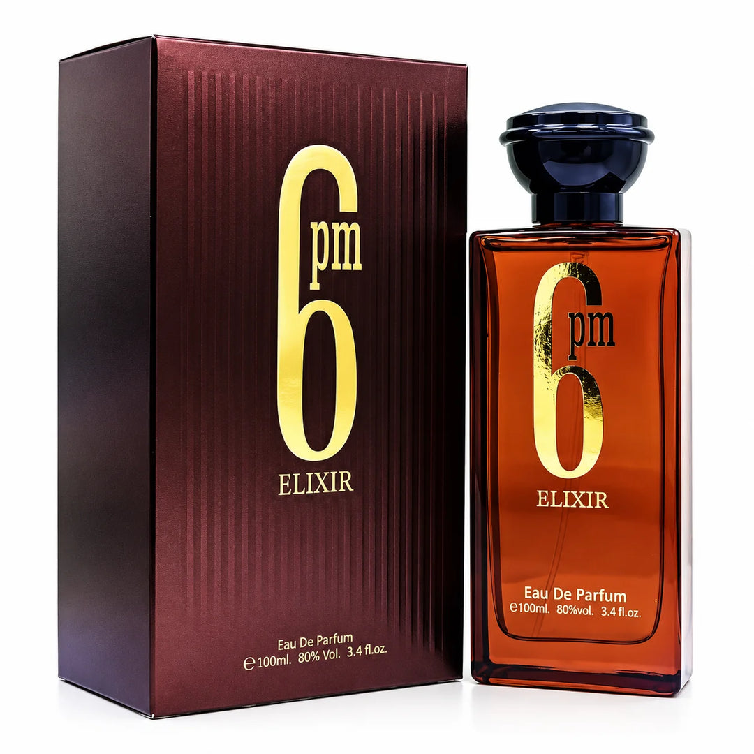6 PM ELIXIR Eau de Parfum Spray, 100ml 3.4 Fl Oz, Unisex Fragrance