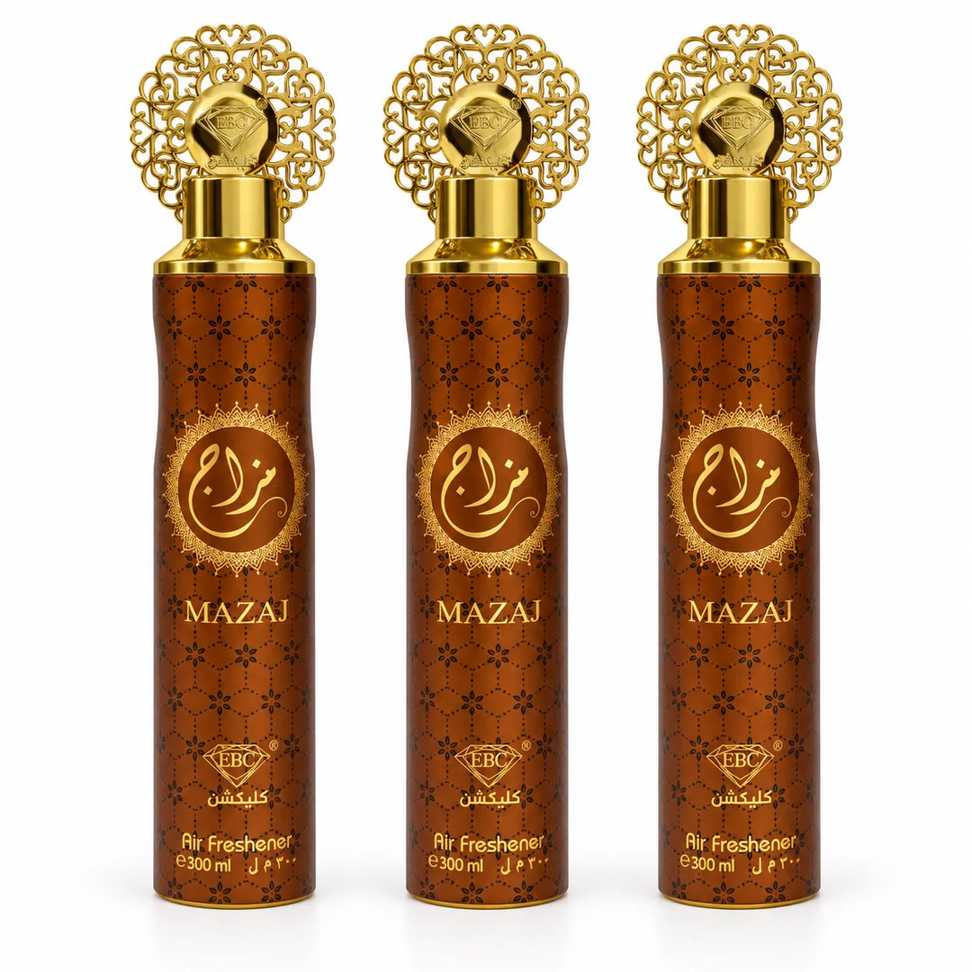 Mazaj Air Freshener 300ml - Long Lasting Room Freshener Spray - Luxury Home Fragrance - Arabic Inspired Air Spray