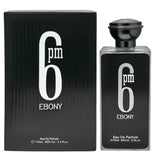 6 PM Ebony EDP for Men – 3.4 Fl Oz Woody