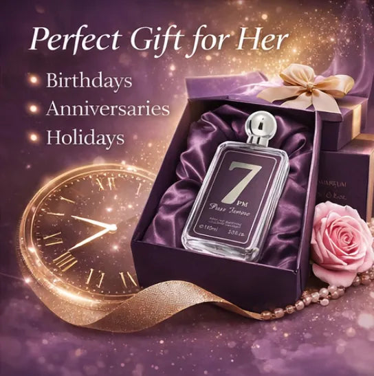 7 PM Pour Femme Eau de Parfum for Women – 3.3 oz / 100 ml Long Lasting Evening Perfume – Warm Floral Fruity Fragrance – Elegant Night Perfume Gift for Women