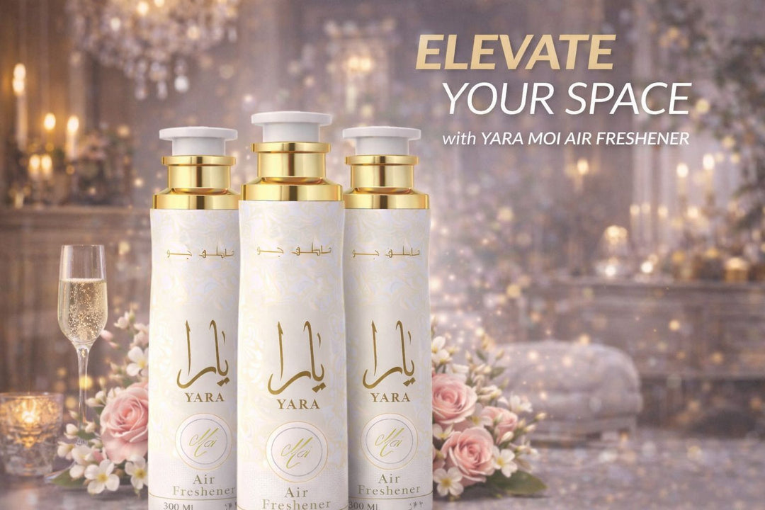Lattafa Yara Moi Air Freshener 300ml - Floral Room Spray - Home Office Car Fragrance Spray - Odor Eliminator - Pack of 3