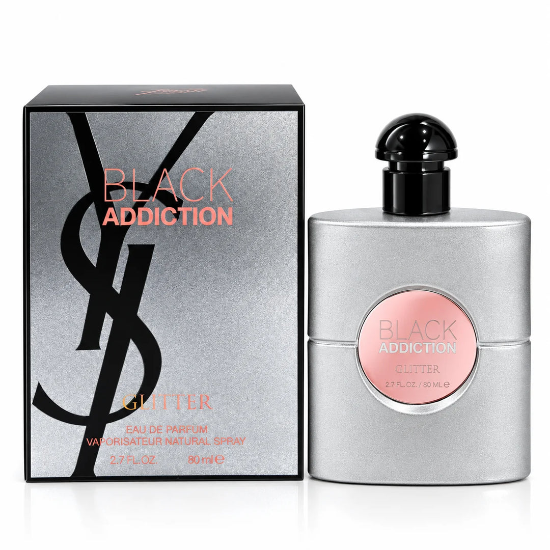 Black Addiction Glitter Eau de Parfum 85ml / 2.9 Fl Oz – Women’s Perfume Spray, Feminine Fragrance for Everyday Wear, Evening &amp; Special Occasions