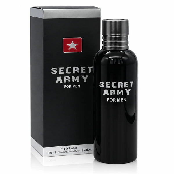 Secret Army for Men Eau de Parfum 100ml / 3.4 Fl Oz – Men’s Cologne Spray, Masculine Fragrance, Full Size EDP for Everyday, Evening & Special Occasion Wear