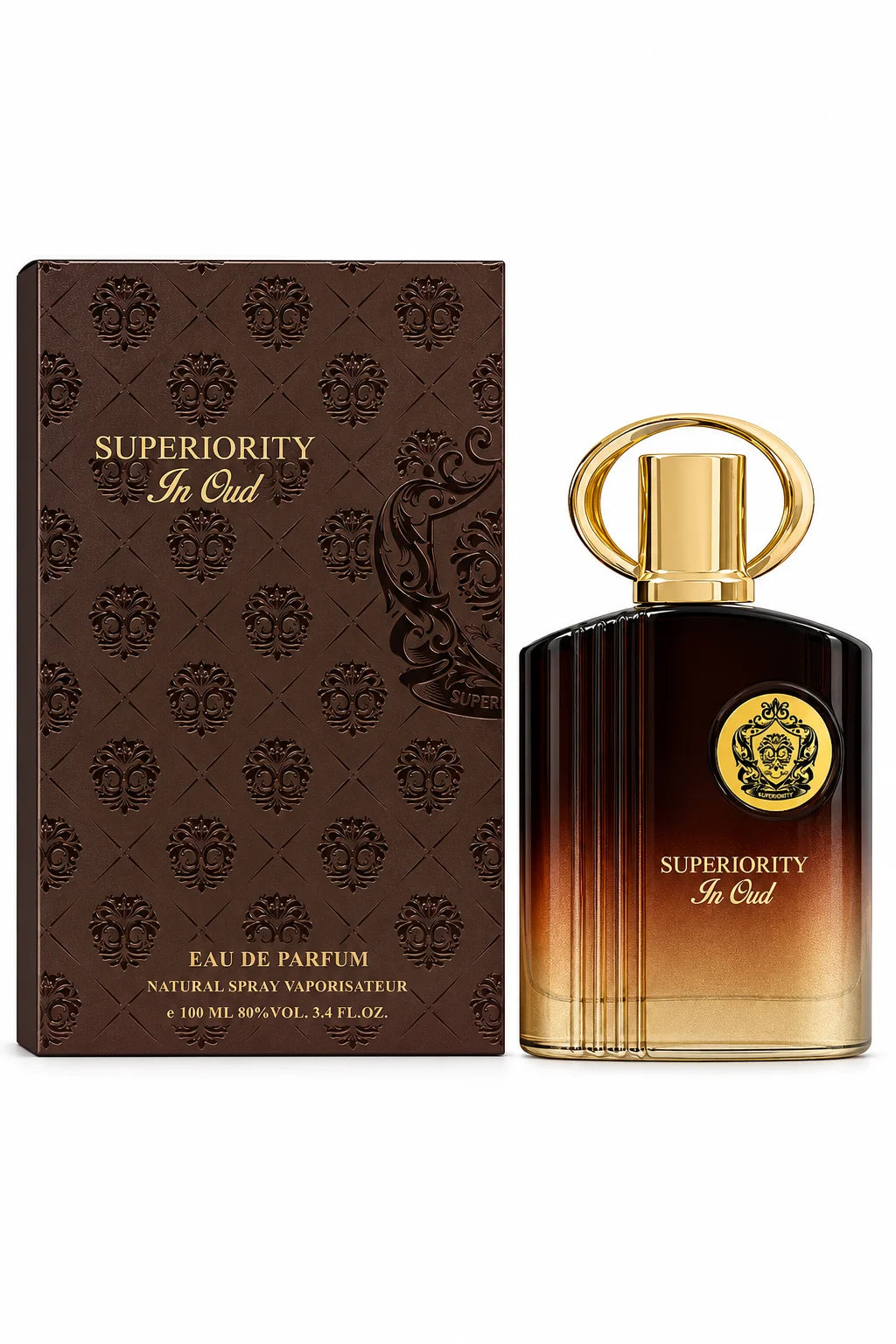 Superiority In Oud Eau de Parfum 100ml / 3.4 Fl Oz – Oud Perfume Spray, Warm Rich Fragrance for Men and Women, Full Size EDP for Everyday &amp; Evening Wear