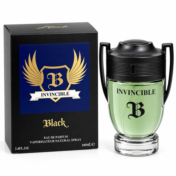 Invincible Black Eau de Parfum for Men 100ml / 3.4 Fl Oz – Men’s Cologne Spray, Masculine Fragrance, Full Size Perfume for Everyday & Evening Wear