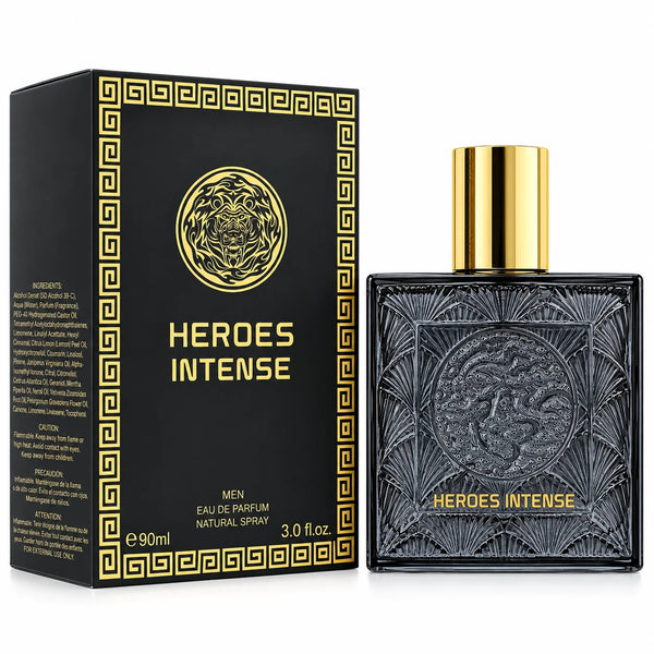 Heroes Intense Eau de Parfum for Men 90ml / 3.0 fl oz - Men's Perfume Spray, Everyday Fragrance