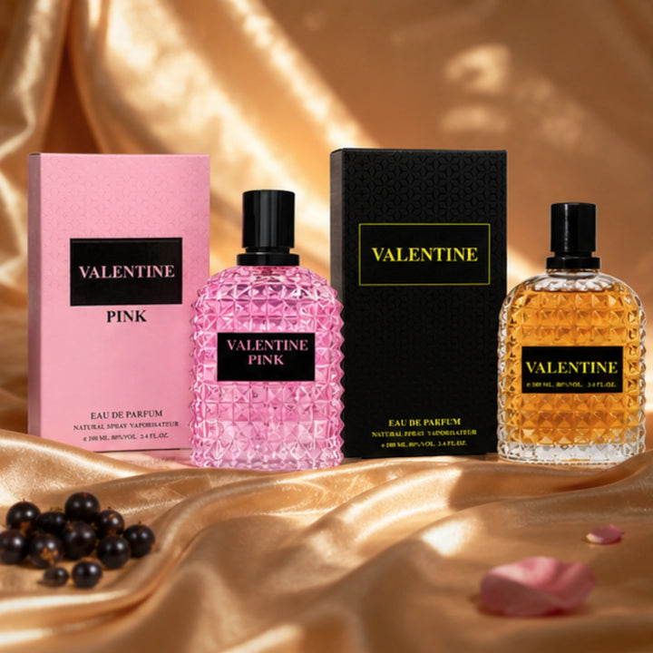 Valentine Pink &amp; Valentine Eau de Parfum Gift Set for Women | 2-Pack Long Lasting Floral Sweet Perfume Collection | Premium Women&